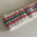 Vintage Retro Steffner Ski Headband Pure Pool White and Red Knit Ear Warmer Photo 2