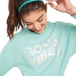 Old Navy Oyster Bay Loose Crewneck Cropped Sweatshirt Size XL Photo 1