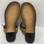 Gee Wa Wa Faye Leather Sandal Size 8 mustard tan distressed Photo 7