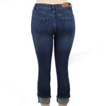 Karl Lagerfeld LIKE NEW Blue Fringe Crop Jeans Size 8 Photo 9