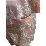 Alternative Chic Vtg 80s  Pink Robe 1X Floral‎ Ruffle Granny Babydoll Pocket USA Photo 3