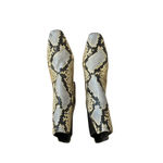 Tory Burch NEW  BANANA EMBOSSED SNAKESKIN LEATHER CHELSEA ANKLE BOOTIE BOOTS 5.5 Photo 4