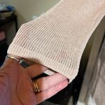 J.Jill Womens Petite Cardigan Light Pink Mesh Knit Linen Blend size Small Photo 3