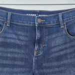 Women's Blue Denim Shorts Size 14 Old Navy Boyfriend Cuffed Jean Shorts Photo 2