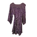 Anthropologie Corey Lynn Calter Purple Floral Silk Bohemian Dress Womens Size 6 Photo 1