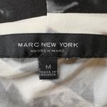 Marc New York Abstract Black White Gray Cowl Neck Sleeveless Top M Work Chic Photo 2