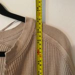 We The Free  Pink V-neck Thermal Henley Top Oversized Lounge Women's size Small Photo 6