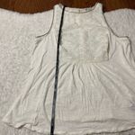 American Eagle ⭐️  AEO White Sequin High Neck Sleeveless Tank Top S Photo 6