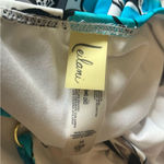 Leilani Floral Paisley Blue Black White One Photo 4