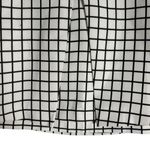 Cameo White Black Windowpane Plaid Stripe A-Line Mini Skirt Size M Photo 3