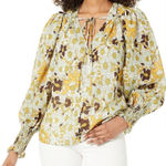 Rebecca Taylor Rebecca‎ Taylor Women's Passion Flower Tie Front Blouse size Xs Photo 0
