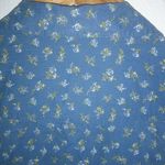 Maurice's  M Western Snap Front Blue Gold Floral Top Photo 8