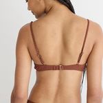 J.Crew  Brown Wide-rib french bikini top Size 38D Photo 3