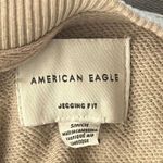 American Eagle Sweatshirt Womens Small Cream Gray Zebra Print Jegging Fit Lounge Photo 5