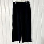 St. John  Pants Women Sz 12 Navy Blue Cotton Knit Wide Leg Relaxed Mid Rise Sweats Photo 2
