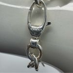Gucci  Sterling Silver GG Logo Heart Charm Bracelet Photo 5