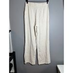 Edit by Nine Women's Beige Ramie Blend Wide Leg Pleated High‎ Waist Pants Size S Tan Photo 2