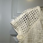 Madewell White Eyelet Hideaway Short Sleeve Blouse S Photo 3