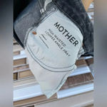 Mother 24 high waisted looker ankle fray huntress jeans gray 25 Gray Photo 11