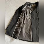 Marc New York  Women’s Wool Blend Belted Overcoat Black Jacket Size 2 Winter Coat Photo 4