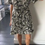 Theory women’s floral printed everyday V-neck shift dress size P Photo 11