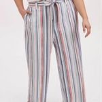 Torrid  Multi Stripe Crosshatch Self Tie Wide Leg High Waisted Pant Size 24 Photo 1