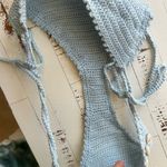 Crochet top and bottom baby blue with seashells bikini swim set Size undefined Photo 7