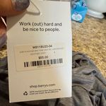 NWT Barry's Heather Gray Crop Top Large Photo 5