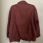 ZARA  Corduroy Long Sleeve Button Up Mauve Shacket Jacket sz Medium Photo 3