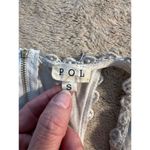 POL  Women's Sleeveless Babydoll Dress Blue Crochet Detail Size Standard S Photo 3