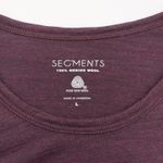 Segments Merino Wool Baselayer Top Womens L Lightweight Winter Outdoor Gorpcore Purple Size L Photo 4