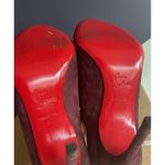 Christian Louboutin NIB Duegueclina 100 Veau Velours Booties In Plum Sz 37 Photo 7