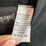 Sag Harbor  Black Faux Suede Sleeveless Cocktail Career Shift Dress Plus Size 18W Photo 6