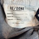 RE/DONE  90s High Rise Loose Denim Jeans Rigid Like Size 29 Button Fly Photo 7