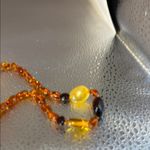 Baltic Amber Multi Gemstone Beaded Necklace​ Brown Photo 4
