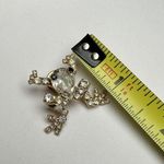 Vintage Bauer Frog Lapel Tack Pin Gold Tone Rhinestone Photo 2