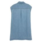 Madewell  Denim Tunic Dress in Kelleyville Wash Size Small NWT Cotton Linen Photo 8