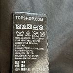 Topshop Genuine 100% Leather Biker Jacket Black Size 6 Women's Photo 10