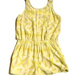 Urban Outfitters Vtg Y2K Yellow is Gold Silk Tie Dye Romper Playsuit Dress M Photo 2
