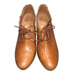 Jack Rogers  Brown Leather Scalloped Olivia Booties Ankle Boots Shoes size 9 Photo 1