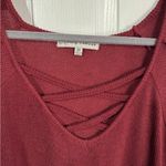 Absolutely Famous  maroon 3/4 sleeve knot sleeve size 3XL Photo 2