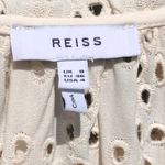 Reiss  Flora Broderie Scalloped Sleeves Ivory Cream Top Blouse 4 Photo 8
