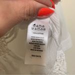 Antibes Blanc woman 100% cotton sheer white long sleeve button up shirt size L Size L Photo 1