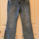 Free People  High Waisted Light Was Cropped Flare Jeans.     Size-29R Photo 0
