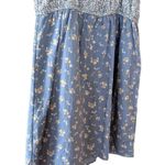 American Eagle Women's  blue floral high neck cami mini dress size medium Photo 7