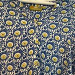 Rockflowerpaper blue block print geometric tunic blouse M Size M Photo 2