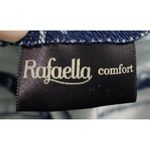 Rafaella Comfort Navy Blue Floral Print Ankle Pants Stretch 12 Photo 3