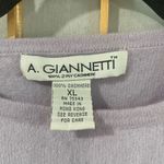 A. Giannetti Lilac Cashmere Sweater Purple Size XL Photo 2