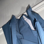 Swimsuit modest dress like NEW flutter sleeve cut out peek a boo small no tags Blue Photo 3