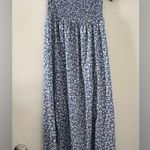 SheIn  Flower print blue long‎ dress Photo 0
